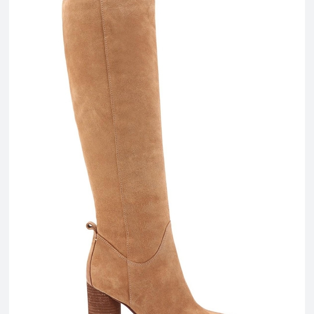 Sam Edelman CAMELLIA Tan Suede Knee‑High Boots Women’s 10M